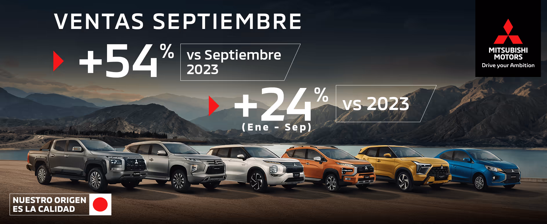Mitsubishi Motors de México reportó en septiembre crecimiento del 54% Mitsubishi Motors de México reportó en septiembre crecimiento del 54%